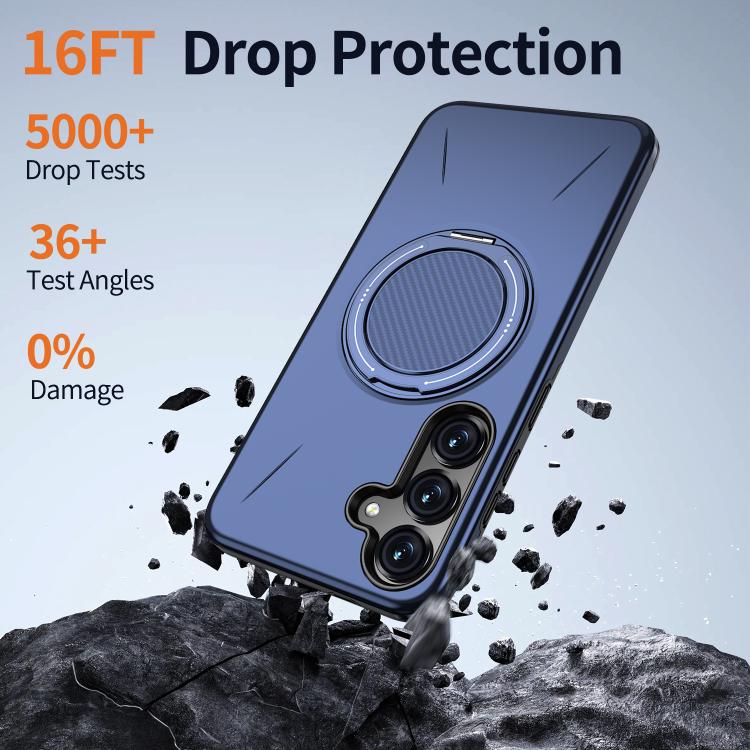 For Samsung Galaxy S23 5G Kalebol Magnetic MagSafe Rotation Holder PC Phone Case