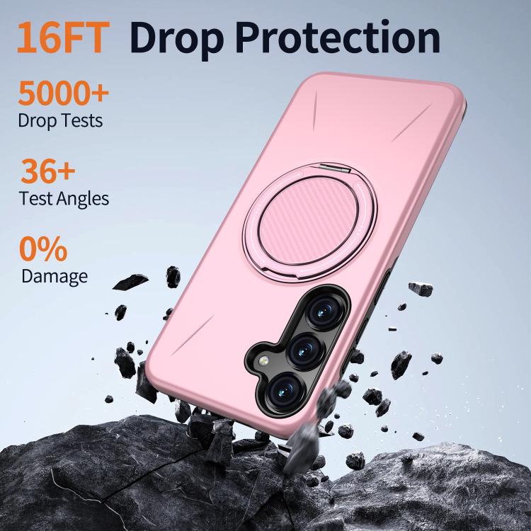For Samsung Galaxy S23 5G Kalebol Magnetic MagSafe Rotation Holder PC Phone Case