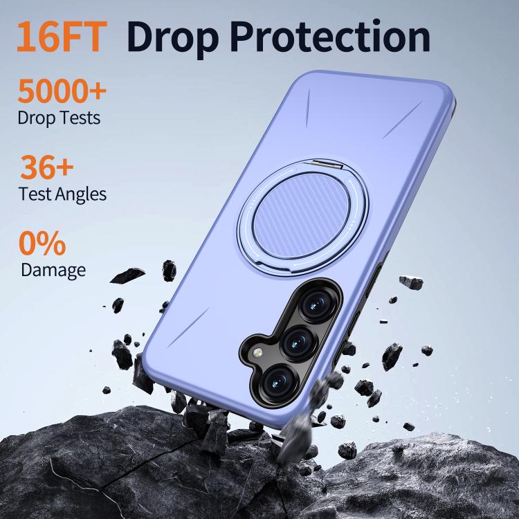 For Samsung Galaxy S23 5G Kalebol Magnetic MagSafe Rotation Holder PC Phone Case