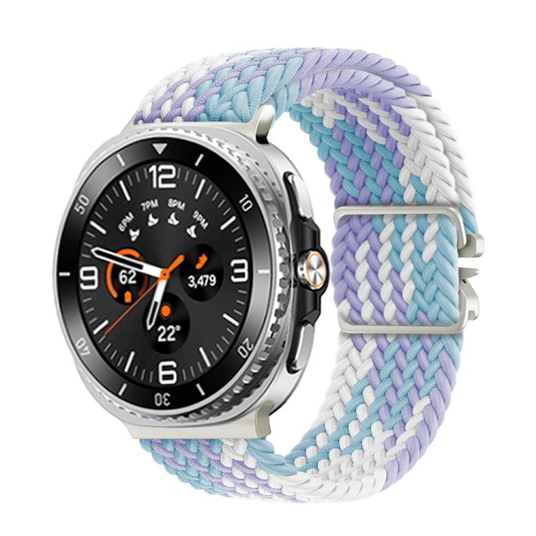 For Samsung Galaxy Watch8 / Watch8 Classic Parachute Buckle Braided Nylon Watch Band