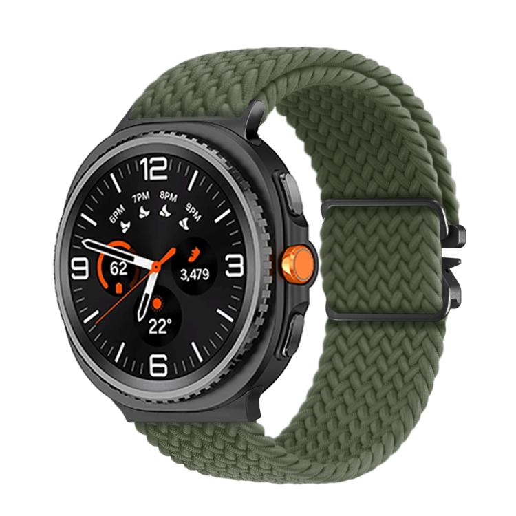 For Samsung Galaxy Watch8 / Watch8 Classic Parachute Buckle Braided Nylon Watch Band