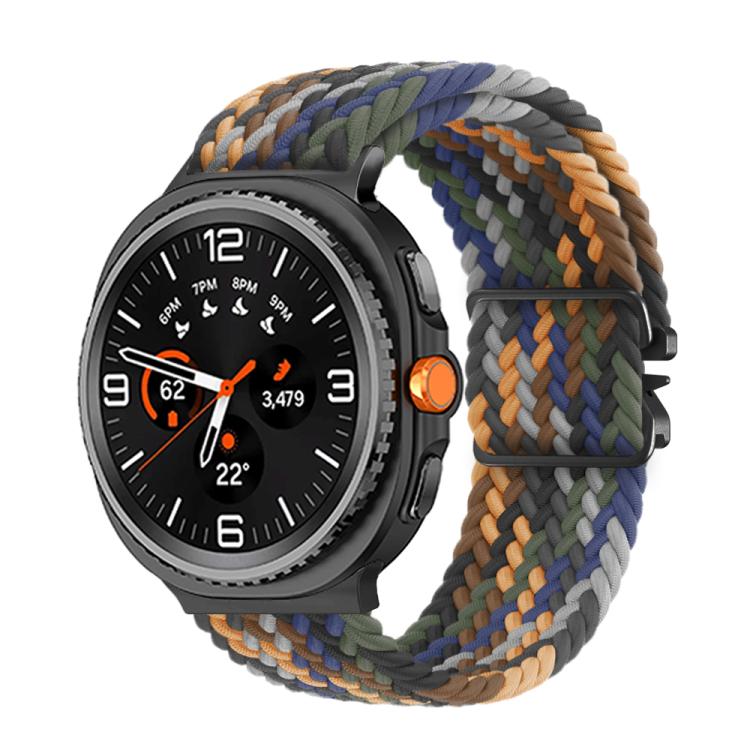 For Samsung Galaxy Watch8 / Watch8 Classic Parachute Buckle Braided Nylon Watch Band