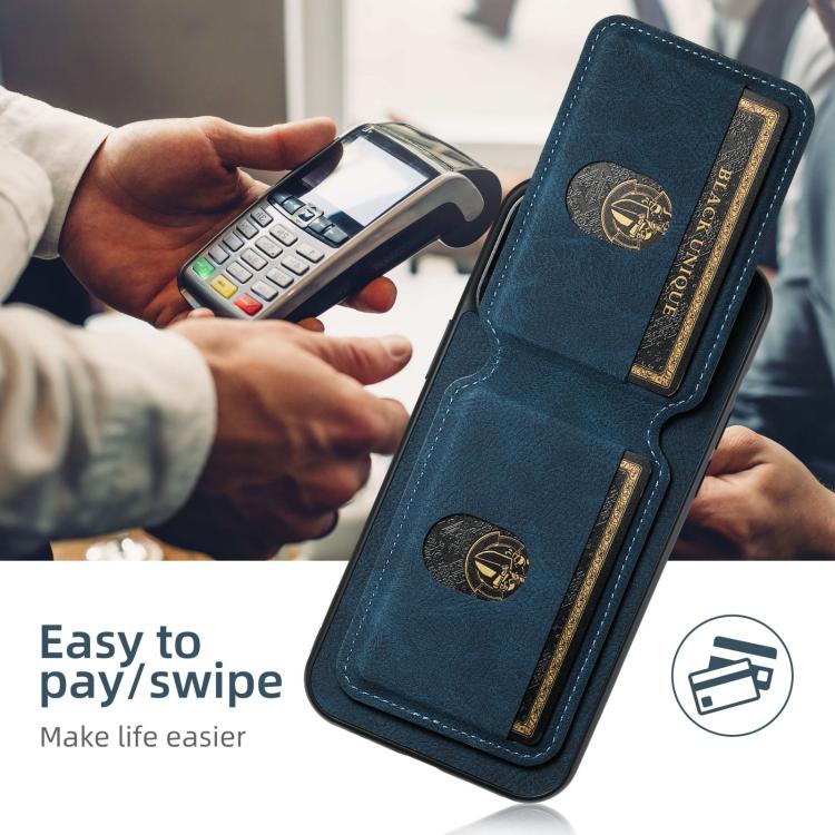 For iPhone 17 Suteni H02 Litchi Leather Card Wallet Stand Back Phone Case