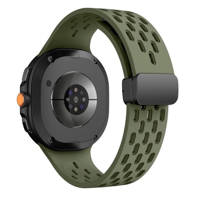 For Samsung Galaxy Watch8 / Watch8 Classic Mesh Magnetic Silicone Watch Band