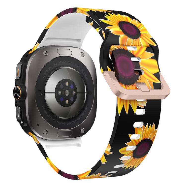 For Samsung Galaxy Watch Ultra 47mm / Ultra 2025 Printed Silicone Watch Band