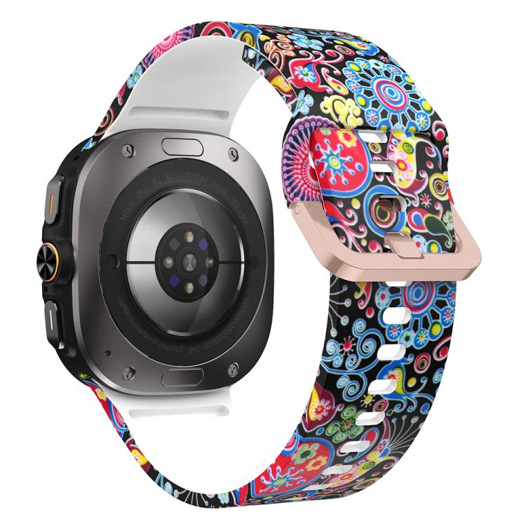 For Samsung Galaxy Watch Ultra 47mm / Ultra 2025 Printed Silicone Watch Band