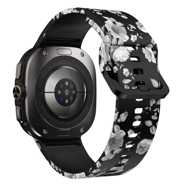 For Samsung Galaxy Watch Ultra 47mm / Ultra 2025 Printed Silicone Watch Band