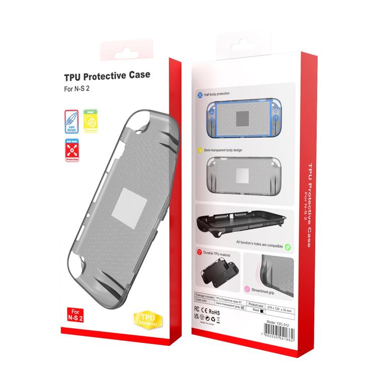 For Nintendo Switch 2 Game Console Anti-slip Integrated TPU Protective Case