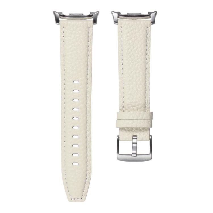 For Samsung Galaxy Watch8 / Watch8 Classic Lychee Texture Genuine Leather Watch Band