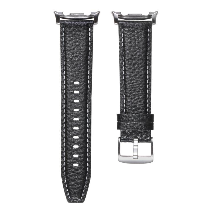 For Samsung Galaxy Watch8 / Watch8 Classic Lychee Texture Genuine Leather Watch Band