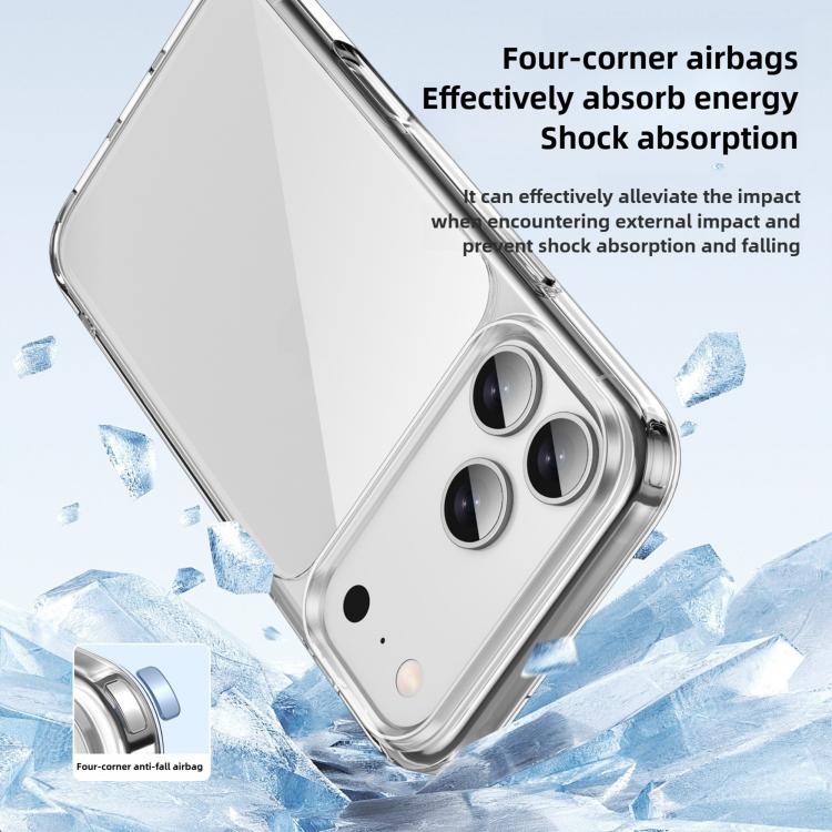 For iPhone 17 Pro Kalebol Ice-clear Shockproof Phone Case - Transparent