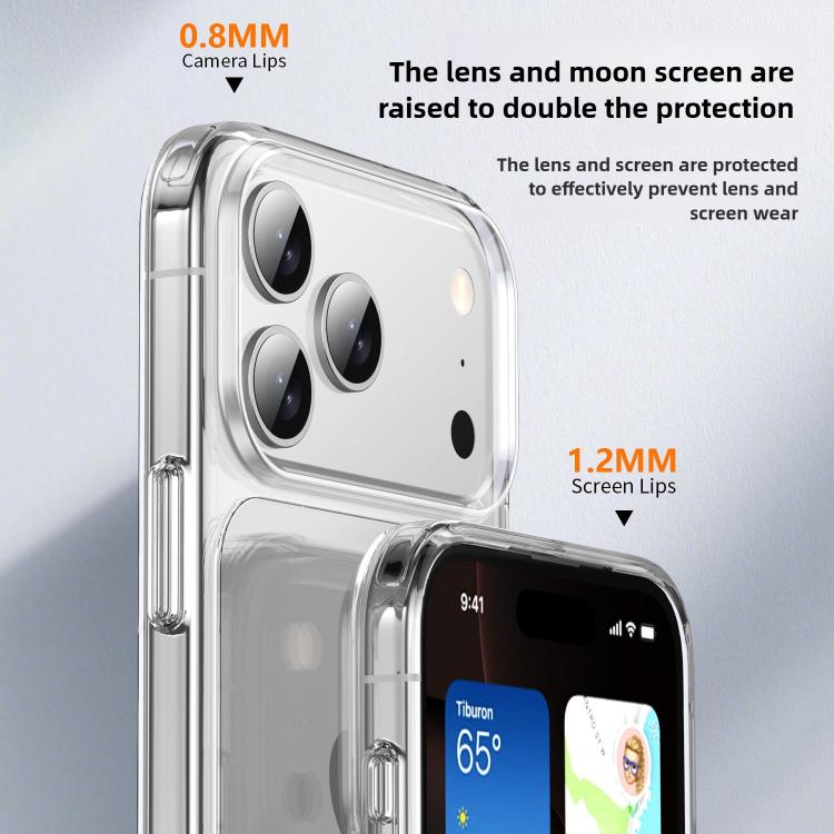 For iPhone Air Kalebol Ice-clear Shockproof Phone Case - Transparent