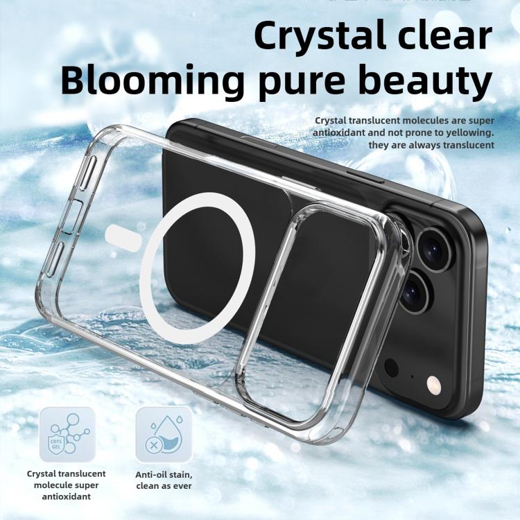 For iPhone 17 Pro Kalebol Ice-clear MagSafe Anti-drop Phone Case - Transparent