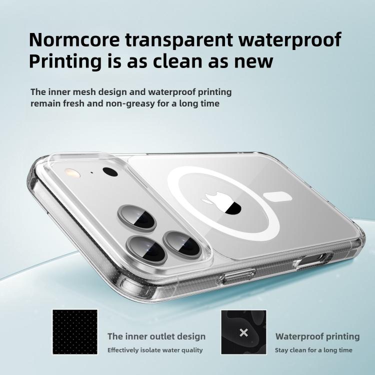 For iPhone 17 Pro Kalebol Ice-clear MagSafe Anti-drop Phone Case - Transparent