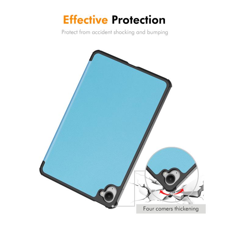 For Redmi K Pad 8.8 ENKAY Tri-fold Custer Texture Leather Stand Tablet Case