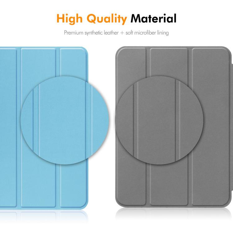 For Redmi K Pad 8.8 ENKAY Tri-fold Custer Texture Leather Stand Tablet Case