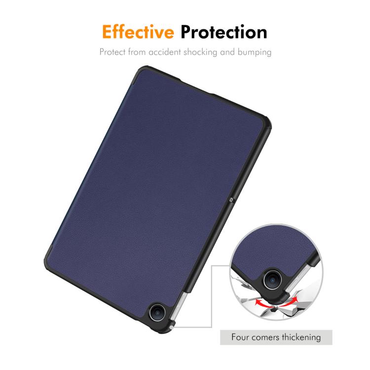 For Redmi Pad 2 SE 9.7 2026 ENKAY Tri-fold Custer Texture Leather Stand Tablet Case