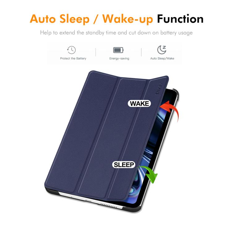 For Xiaomi Redmi K Pad 2 8.8 2026 ENKAY Tri-fold Custer Texture Leather Smart Tablet Case