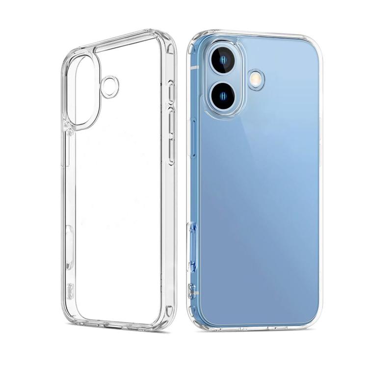 For iPhone 16 Kalebol Simple Clear PC Phone Case - Transparent