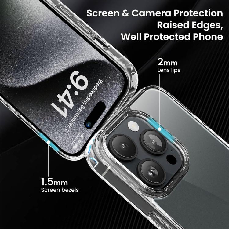 For iPhone 17 Pro Max Kalebol Simple Clear PC Phone Case - Transparent