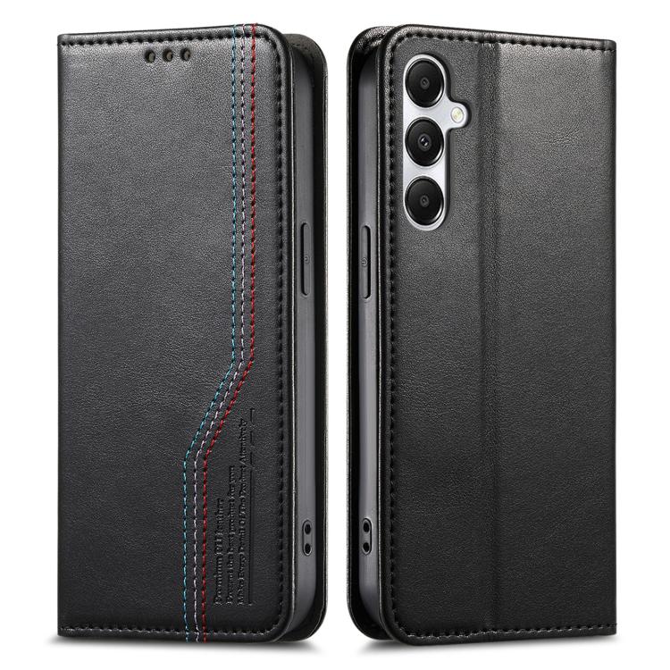 For Samsung Galaxy A15 Elastic Wristband Magnetic Suction Leather Phone Case