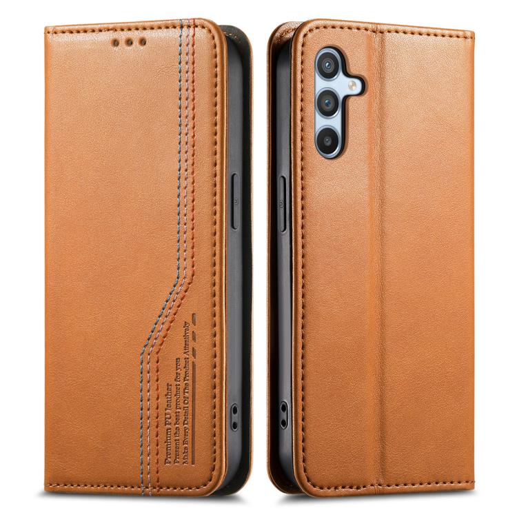 For Samsung Galaxy A54 5G Elastic Wristband Magnetic Suction Leather Phone Case