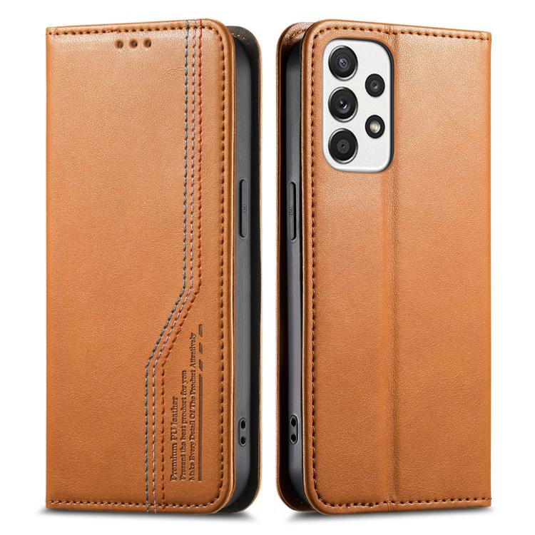 For Samsung Galaxy A53 5G Elastic Wristband Magnetic Suction Leather Phone Case