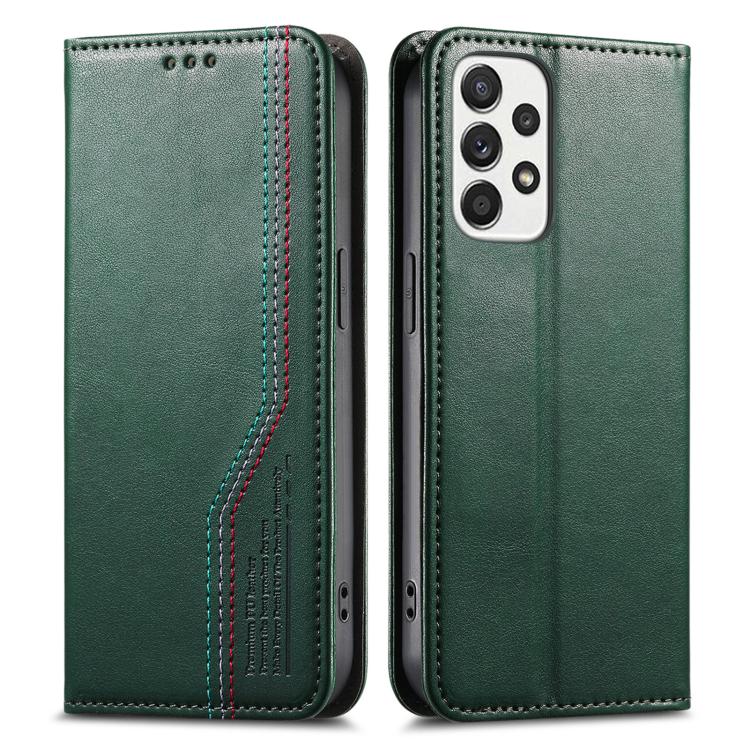 For Samsung Galaxy A53 5G Elastic Wristband Magnetic Suction Leather Phone Case