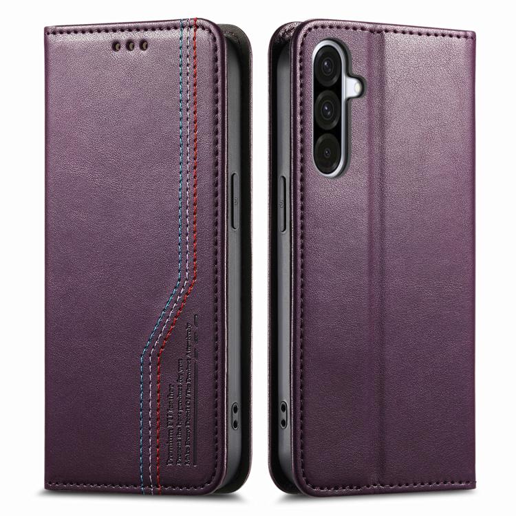For Samsung Galaxy A37 5G Elastic Wristband Magnetic Suction Leather Phone Case