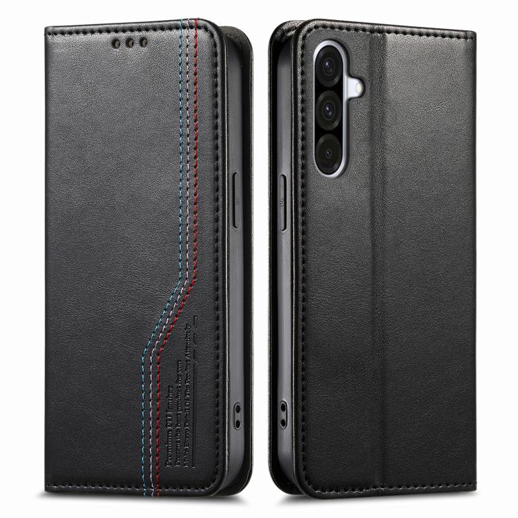 For Samsung Galaxy A57 5G Elastic Wristband Magnetic Suction Leather Phone Case
