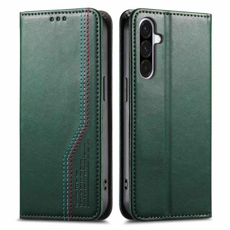For Samsung Galaxy A57 5G Elastic Wristband Magnetic Suction Leather Phone Case