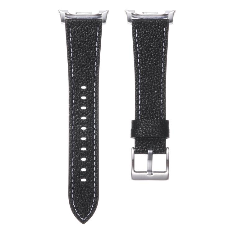 For Samsung Galaxy Watch8 / Watch8 Classic Double Sided Lychee Texture Leather Watch Band