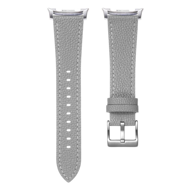 For Samsung Galaxy Watch8 / Watch8 Classic Double Sided Lychee Texture Leather Watch Band