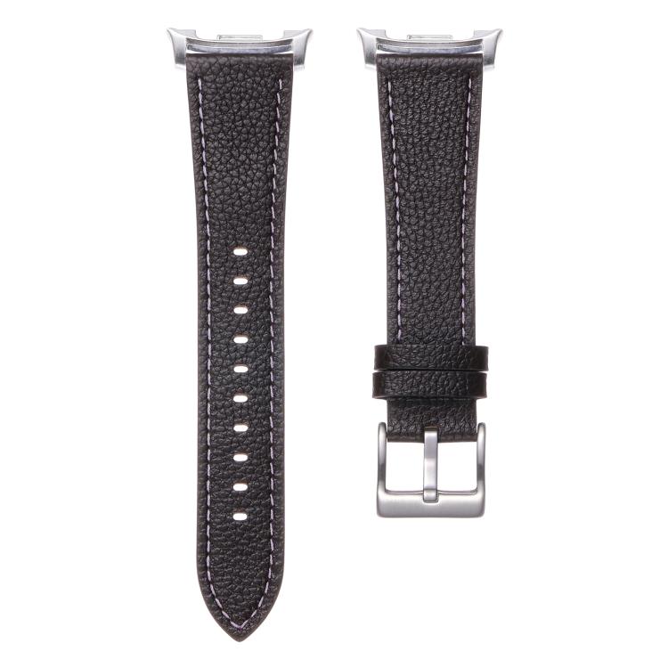 For Samsung Galaxy Watch8 / Watch8 Classic Double Sided Lychee Texture Leather Watch Band