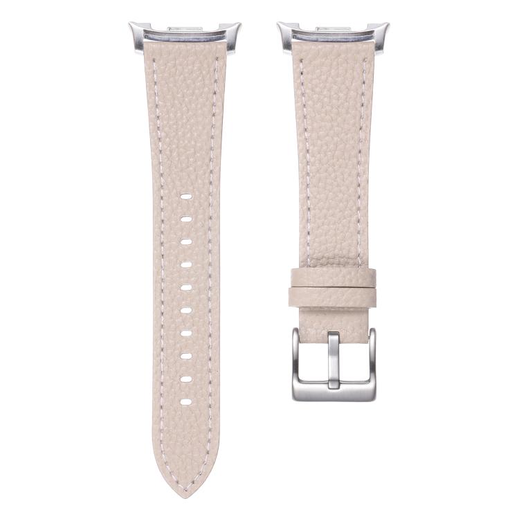 For Samsung Galaxy Watch8 / Watch8 Classic Double Sided Lychee Texture Leather Watch Band