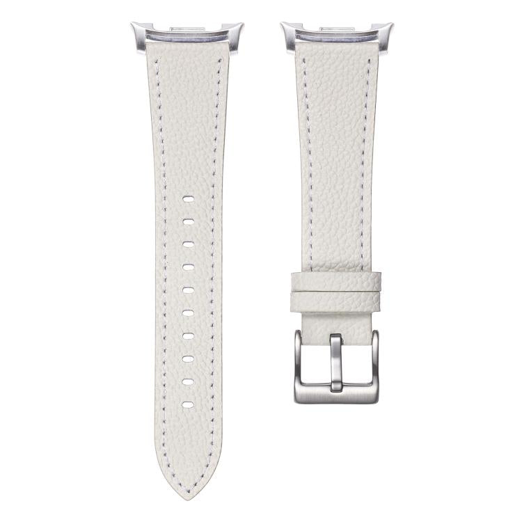 For Samsung Galaxy Watch8 / Watch8 Classic Double Sided Lychee Texture Leather Watch Band