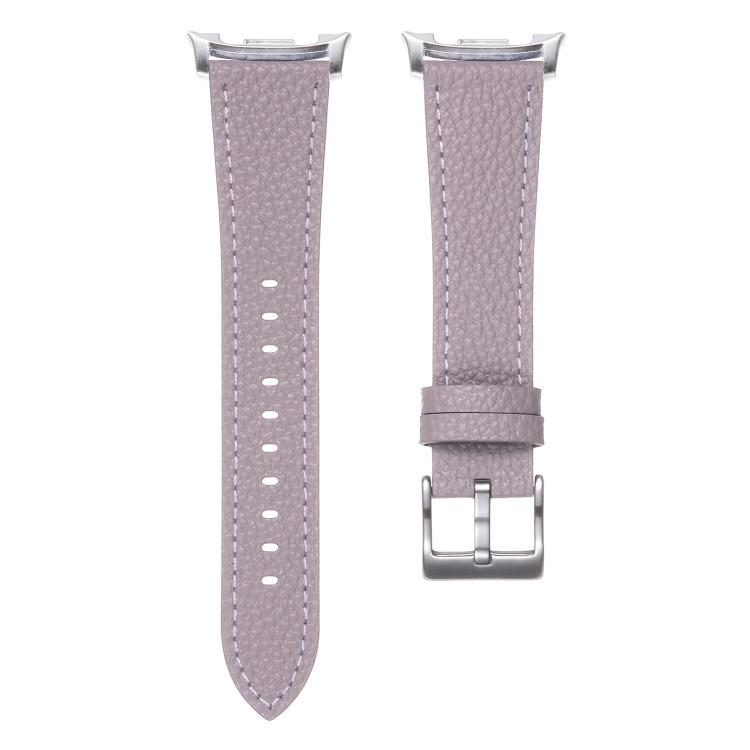 For Samsung Galaxy Watch8 / Watch8 Classic Double Sided Lychee Texture Leather Watch Band