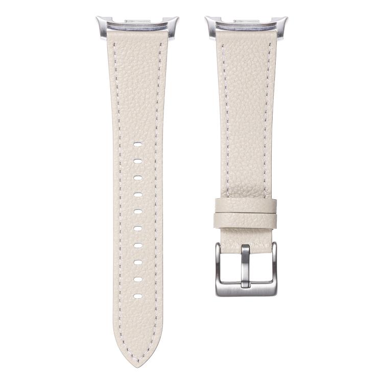 For Samsung Galaxy Watch8 / Watch8 Classic Double Sided Lychee Texture Leather Watch Band