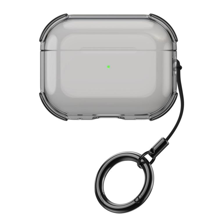 For AirPods 3 Simple Transparent Soft Shell TPU Earphone Protective Cover  with Ring Rope