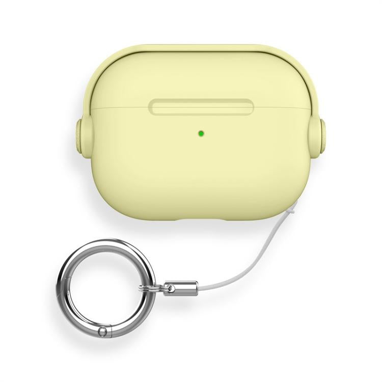 For AirPods Pro 3 Lock TPU Hybrid PC Earphone Protective Cover with Ring Rope