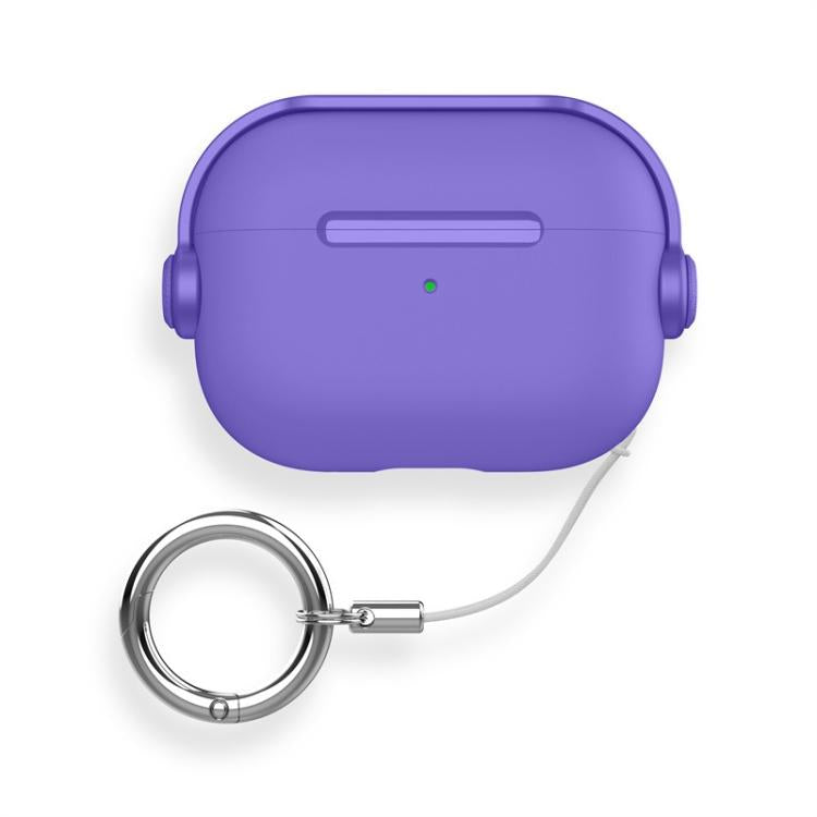 For AirPods Pro 3 Lock TPU Hybrid PC Earphone Protective Cover with Ring Rope