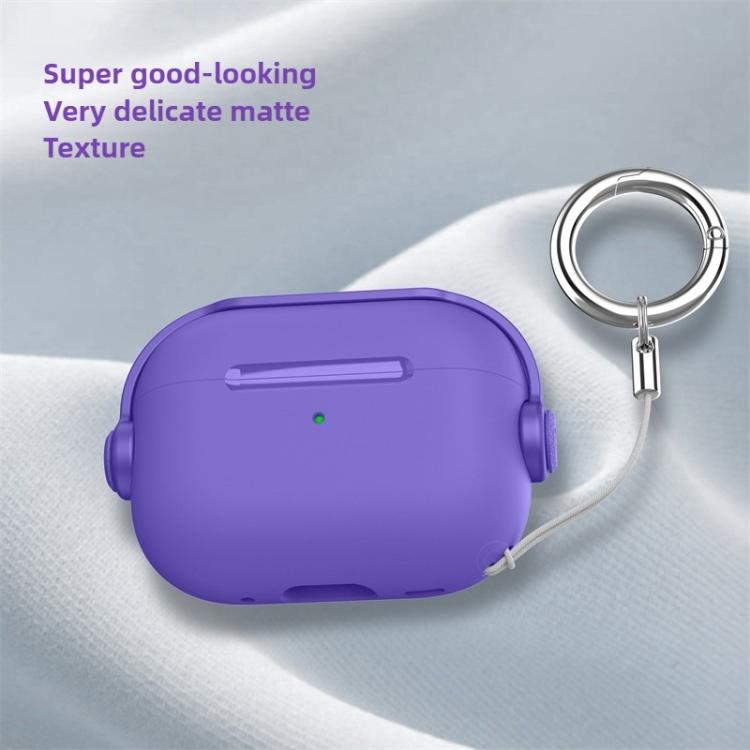 For AirPods Pro 3 Lock TPU Hybrid PC Earphone Protective Cover with Ring Rope