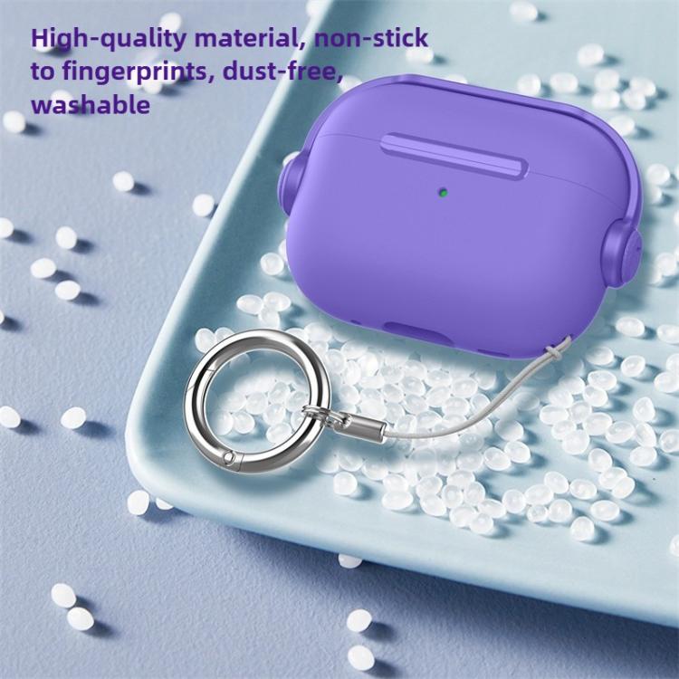 For AirPods Pro 3 Lock TPU Hybrid PC Earphone Protective Cover with Ring Rope