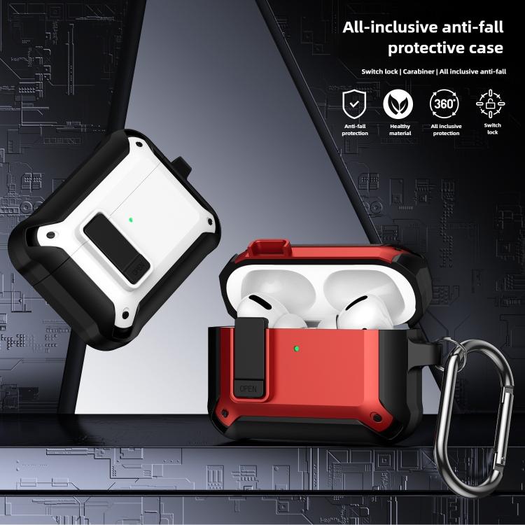 For AirPods Pro 3 Lock TPU Hybrid PC Earphone Protective Cover