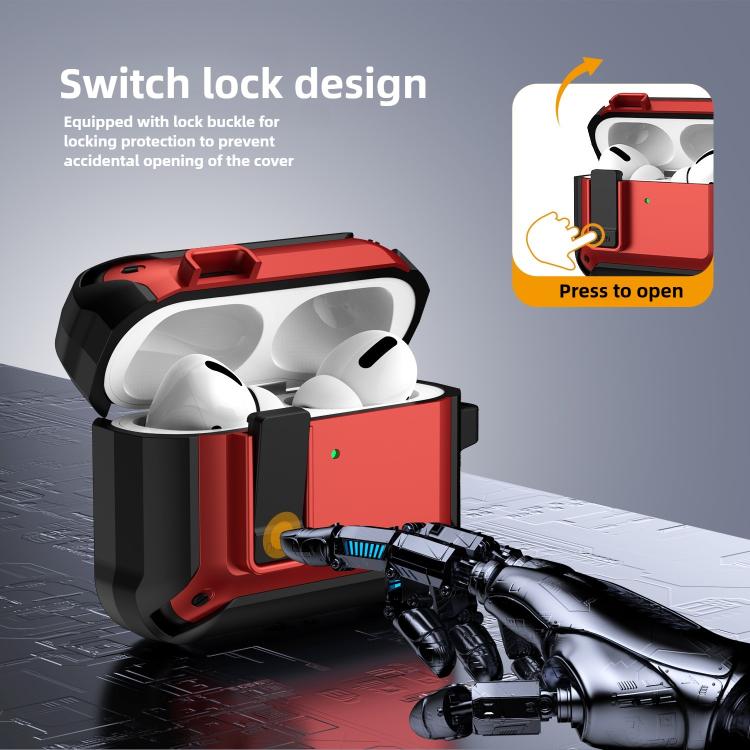 For AirPods Pro 3 Lock TPU Hybrid PC Earphone Protective Cover