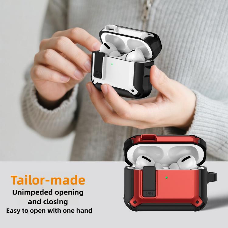 For AirPods Pro 3 Lock TPU Hybrid PC Earphone Protective Cover