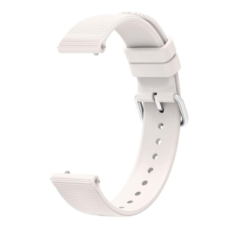 For Xiaomi Watch S4 41mm Solid Color Textured Silicone Watch Band