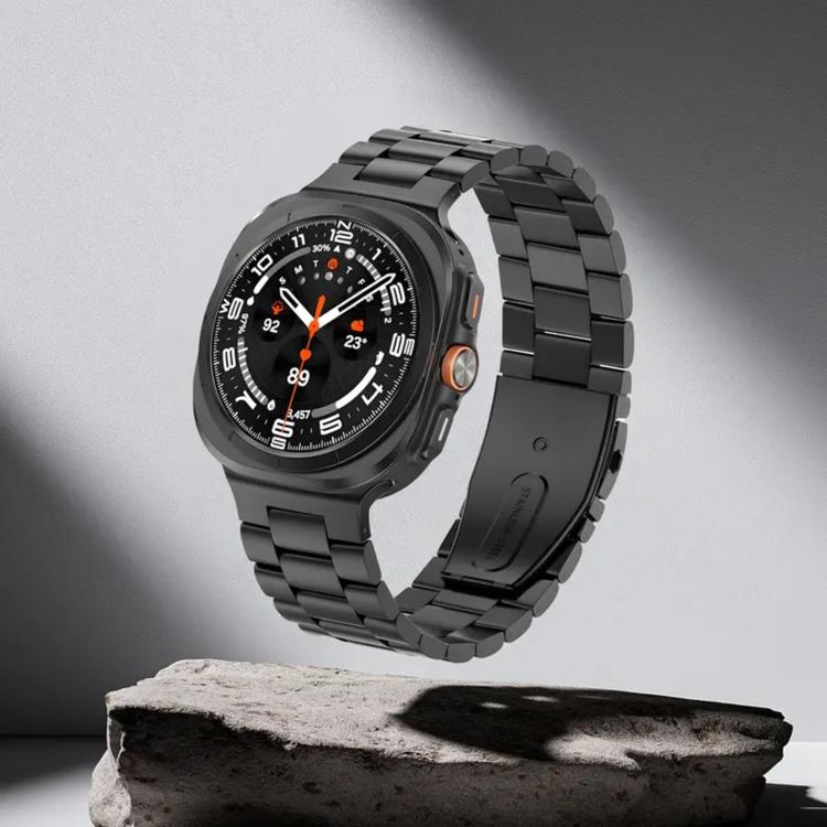 For Samsung Galaxy Watch8 / Watch8 Classic Integrated Three Beads Metal Titanium Watch Band
