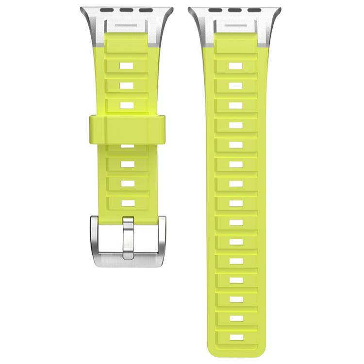 For Apple Watch 42mm / 41mm / 40mm / 38mm Pioneer Metal Joint Colorful Silicone Watch Band