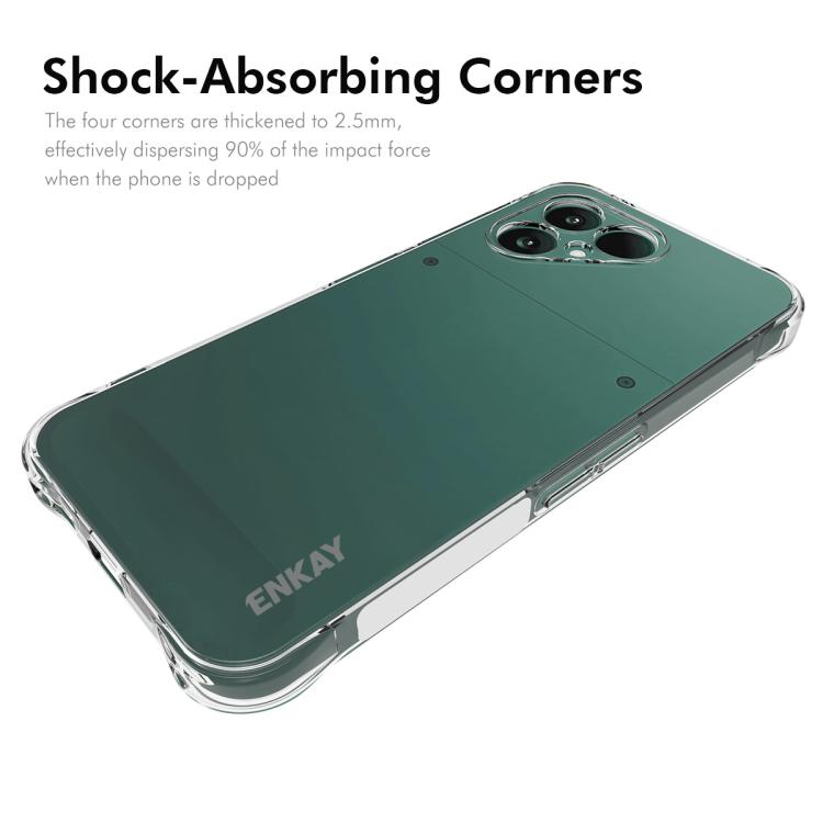 For Fairphone 6 ENKAY Hat-Prince Transparent TPU Shockproof Phone Case